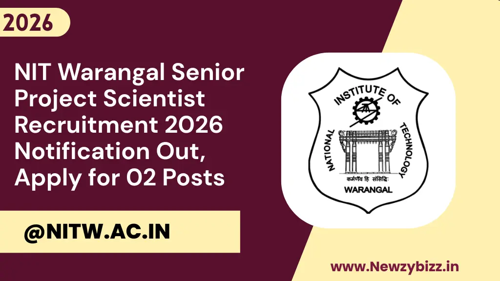 NIT Warangal Senior Project Scientist Recruitment 2026